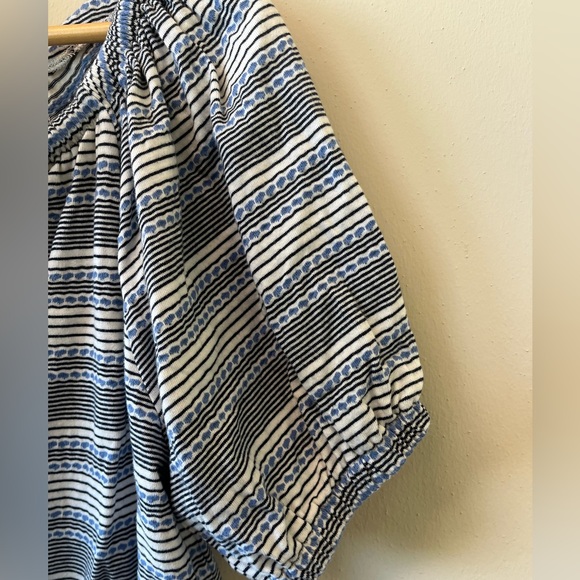 Madewell Jacquard Keyhole stripped crop top - Picture 5 of 9